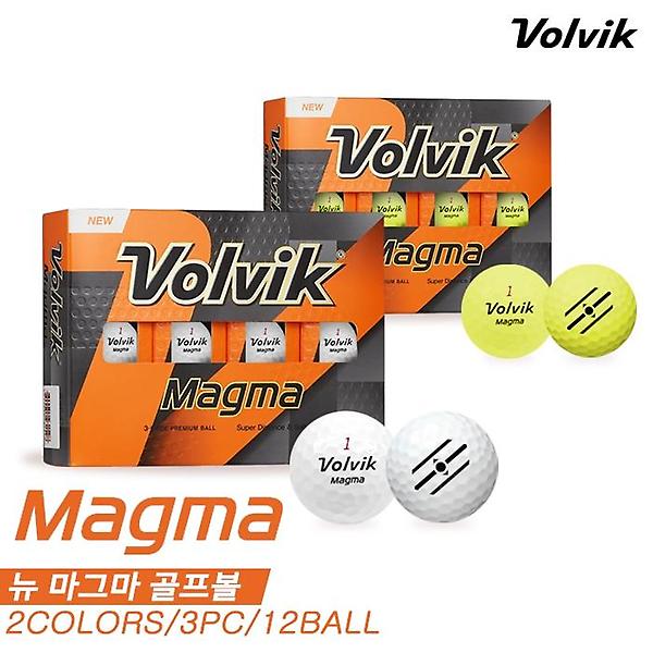  [볼빅정품]2021 볼빅 뉴 마그마(NEW MAGMA) 골프볼/골프공[2COLORS][3피스/12알][남여공용]