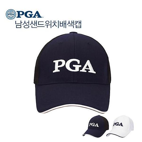  PGA 남성 샌드위치 배색 캡 PG0MCP04