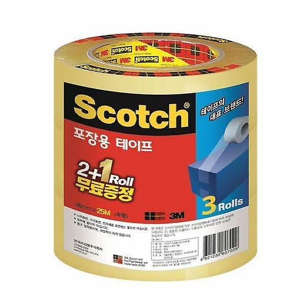  3M 스카치 포장용 테이프 투명 3625V 2plus1 48x25m