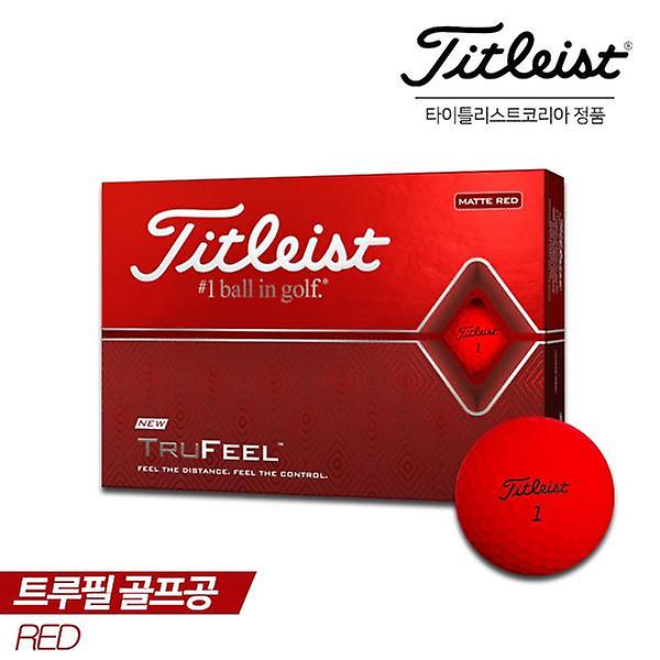  [아쿠쉬네트코리아 정품]타이틀리스트 트루필(TRUFEEL) 골프볼/골프공 [레드][2피스/12알]