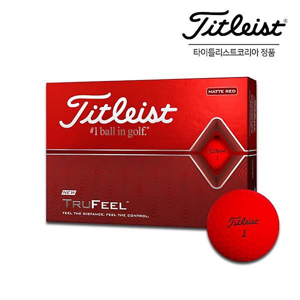  [아쿠쉬네트코리아 정품]타이틀리스트 트루필(TRUFEEL) 골프볼/골프공 [레드][2피스/12알]