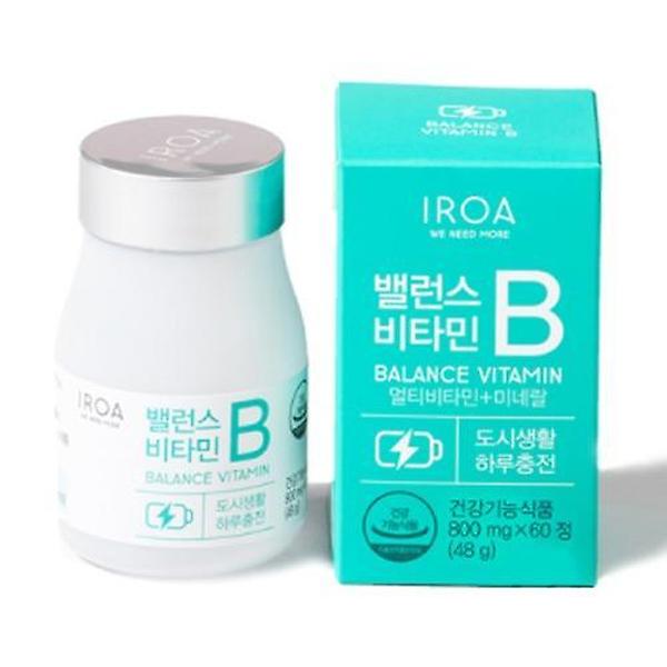  이로아 밸런스 비타민B 800mg x 60정 활력 에너지 영양제