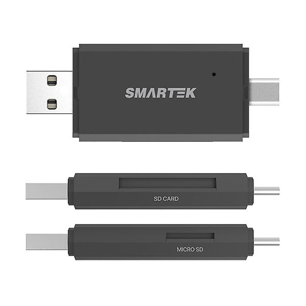  스마텍 OTG 카드리더기 C타입+USB 멀티허브 ST-AH200