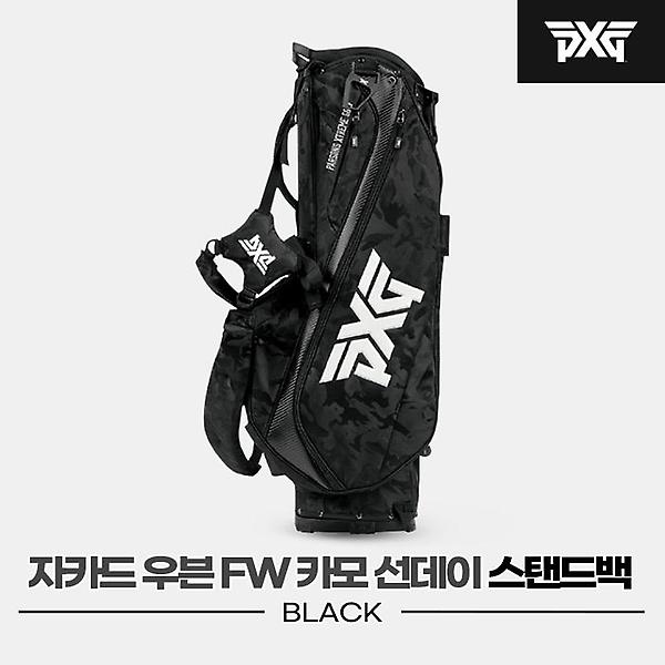  [PXG정품]2022 PXG 자카드 우븐 페어웨이 카모 선데이(ZACQUARD WOVEN) 스탠드백[남여공용][블랙]