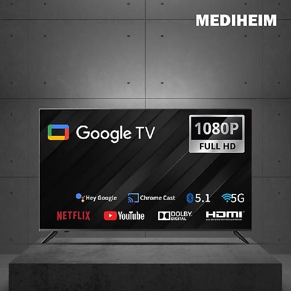[메디하임/MDHM0001]  메디하임 구글 40인치 FHD TV 정품패널 1등급 티비 LE-401FSGA 블랙 스마트TV