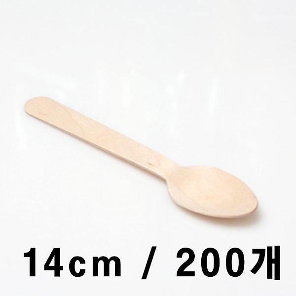  나무스푼 14cm (중) 200개