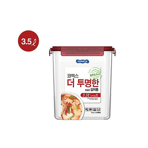  (코멕스) 더 투명한 김치통 원핸들형 3.5L