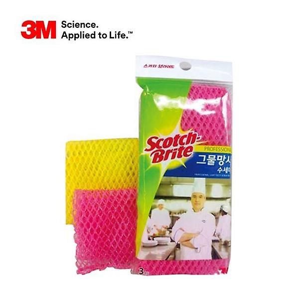  3M 스카치브라이트 MN-900 그물망사수세미 3p