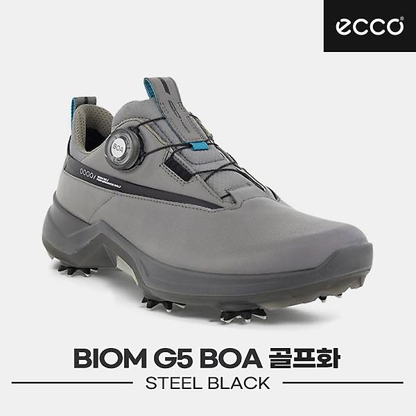  [에코코리아정품]2023 에코 바이옴 G5(BIOM) 보아 골프화[스틸&블랙][152304-50585][남성용]