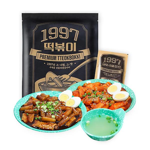  [어묵국물증정]1997 떡볶이 밀키트 간편 조리 학교앞 떡볶이 2인분 3인분 캠핑요리 추억의떡볶이