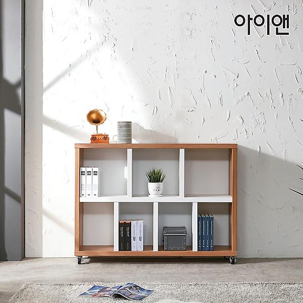  아이앤 리엘 1200 이동식 2단책장 DF