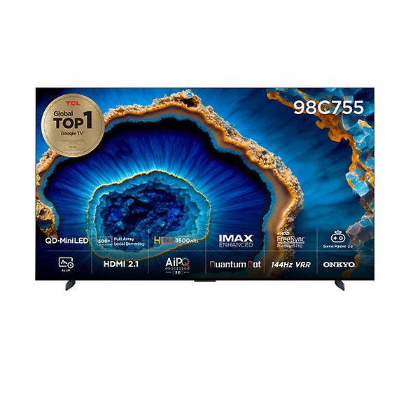  TCL 98인치 TV 4K QD-Mini LED 구글 티비 98C755 (스탠드형)