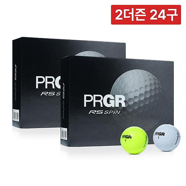  [2더즌 24구] 프로기아 PRGR NEW RS 스핀 3피스 12구 우레탄 골프공