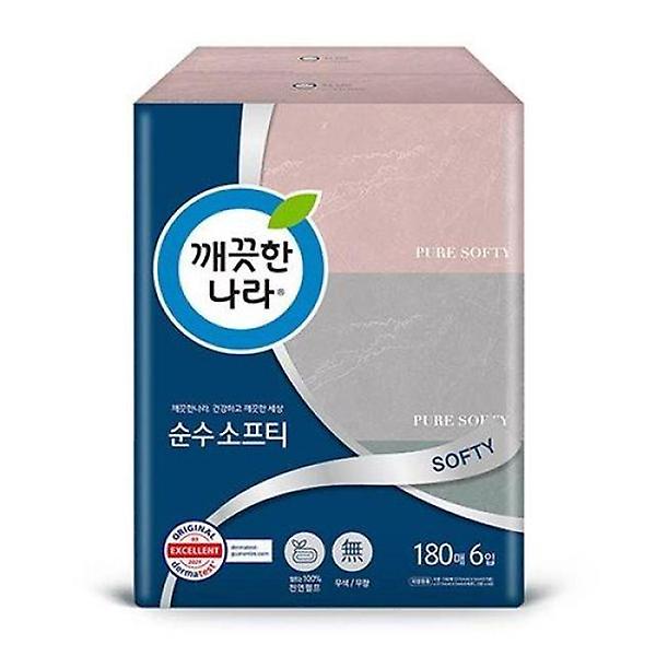  깨끗한나라)순수소프티미용티슈(180매x6개입)