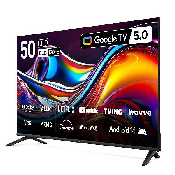  프리즘 CP50G5 127cm 구글5.0 스마트 4K UHD TV 120Hz 프리핫키 지원