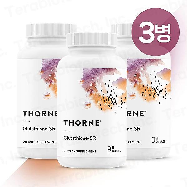  Thorne 쏜리서치 Glutathione-SR 글루타치온 60캡슐 3병