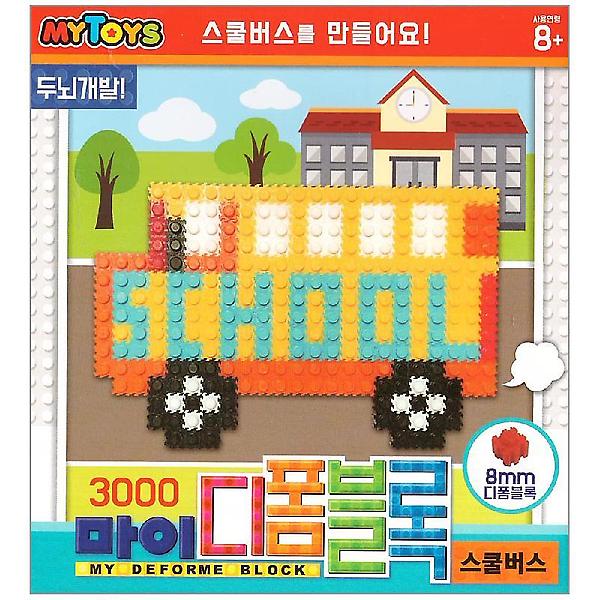  마이토이즈 3000 마이 디폼 블록 스쿨버스