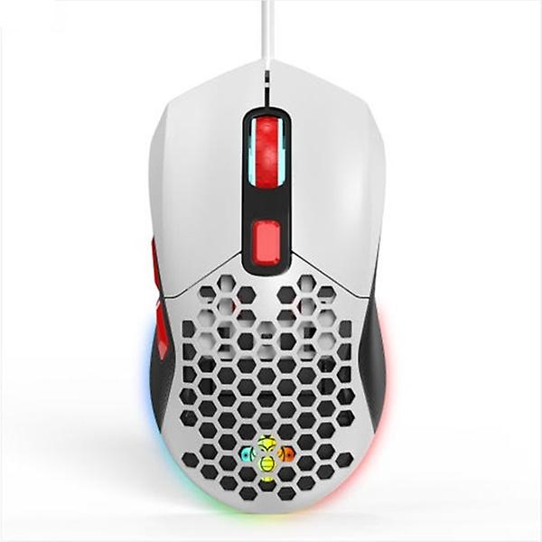  GDEVIL G100 TRANS RGB 유선 게이밍 마우스 화이트