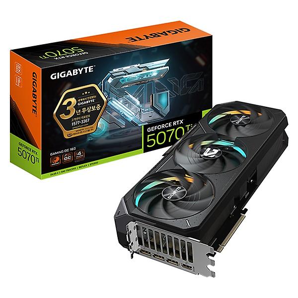  [DCS단독] GIGABYTE 지포스 RTX 5070 Ti GAMING OC D7 16GB 